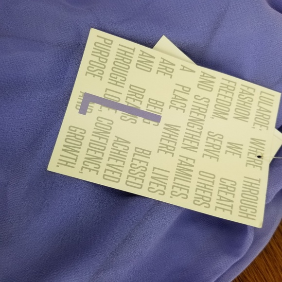 NWT!! LULAROE (Lola)  Peri winkle Large A106 - Picture 6 of 8